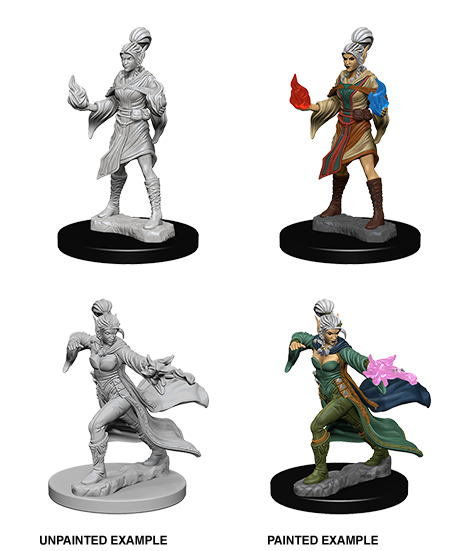 Pathfinder Deep Cuts: Unpainted Miniatures - Elf Female Sorcerer | D20 Games