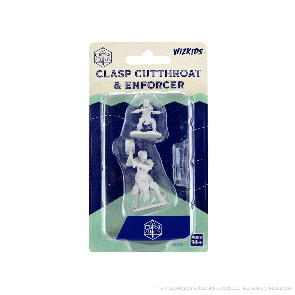 CRITICAL ROLE UNPAINTED MINIATURES: CLASP CUTTHROAT & ENFORCER | D20 Games
