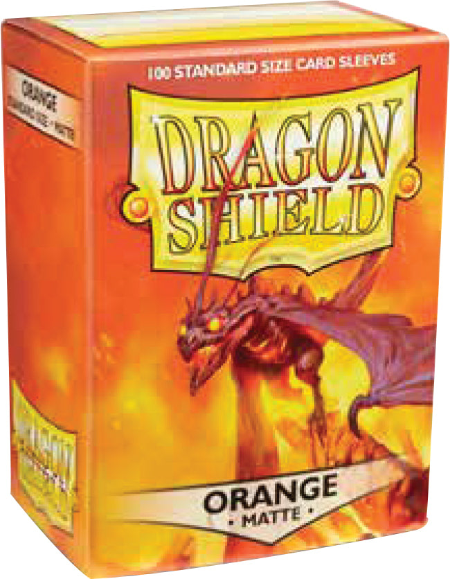 Dragon Shield Matte Orange Sleeves | D20 Games