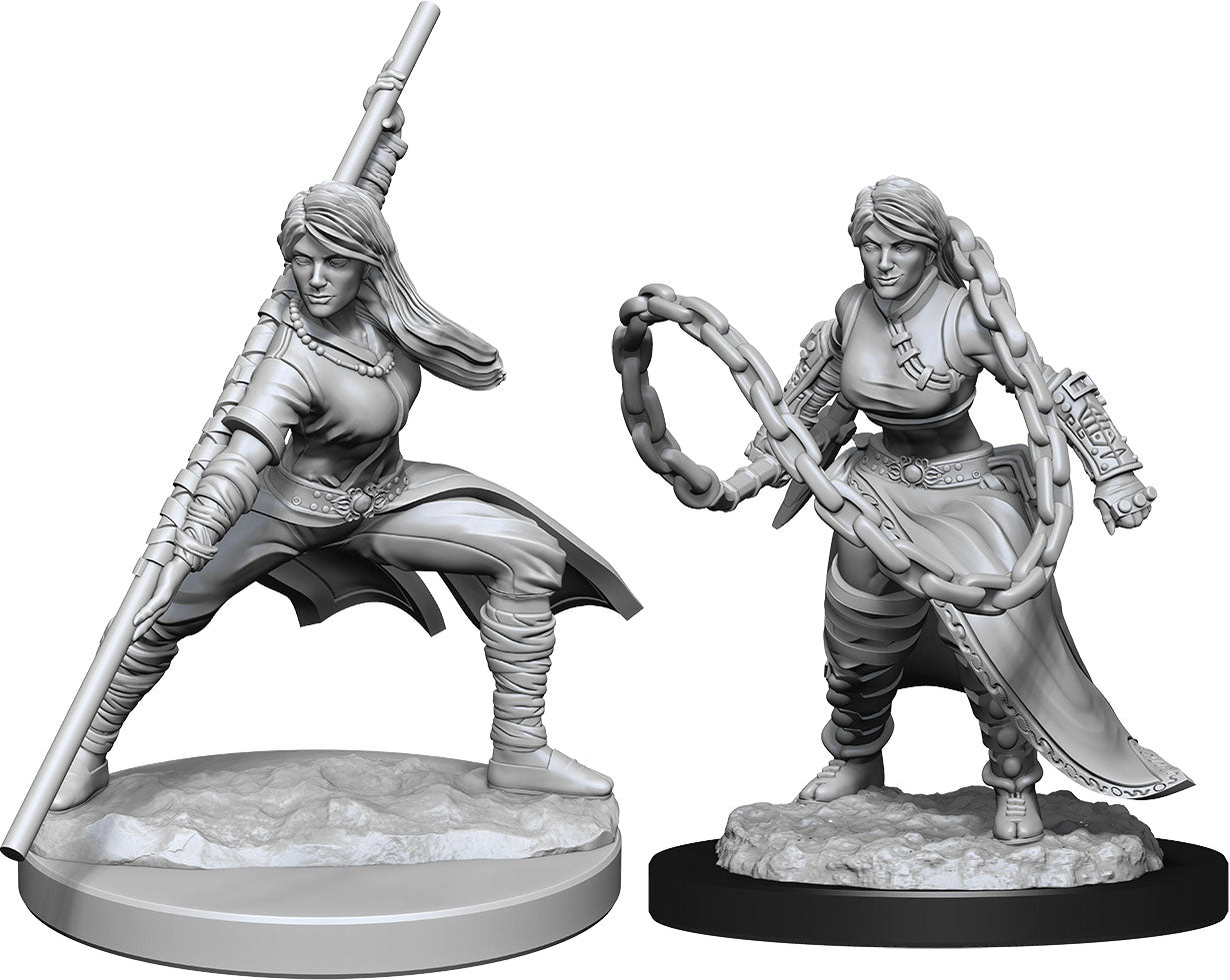 Dungeons & Dragons Nolzur's Marvelous Unpainted Miniatures: Human Female Monk | D20 Games