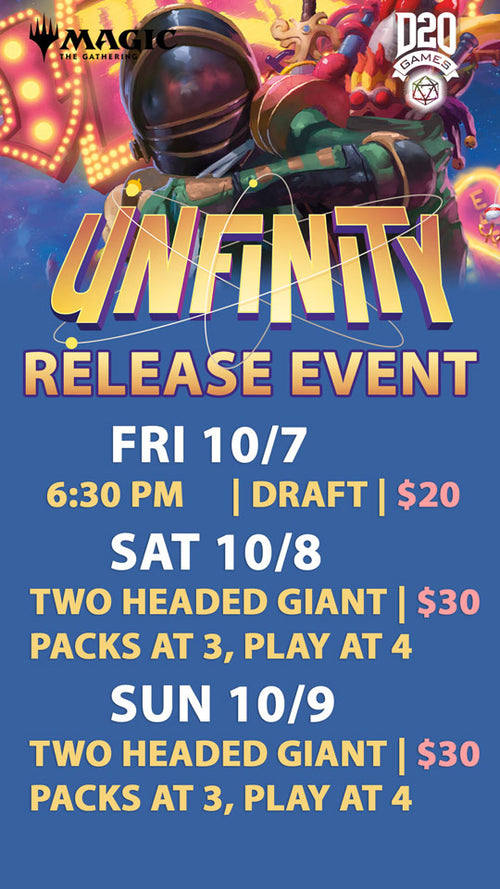 Release Events for Unfinity