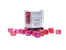Chessex -  Gemini Translucent Red-Violet + Gold 12mm D6 Dice Block