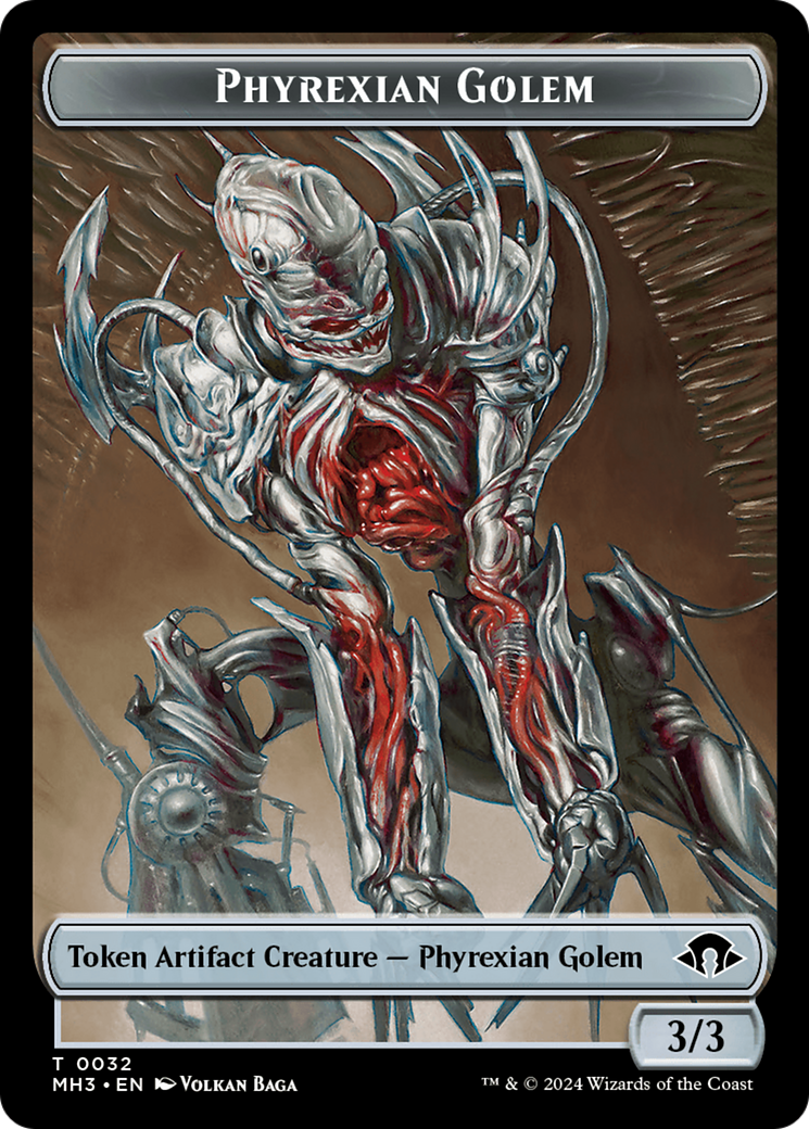 Phyrexian Golem Token [Modern Horizons 3 Tokens] | D20 Games