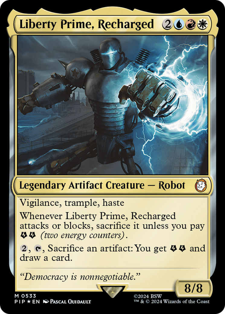 Liberty Prime, Recharged (Surge Foil) [Fallout] | D20 Games