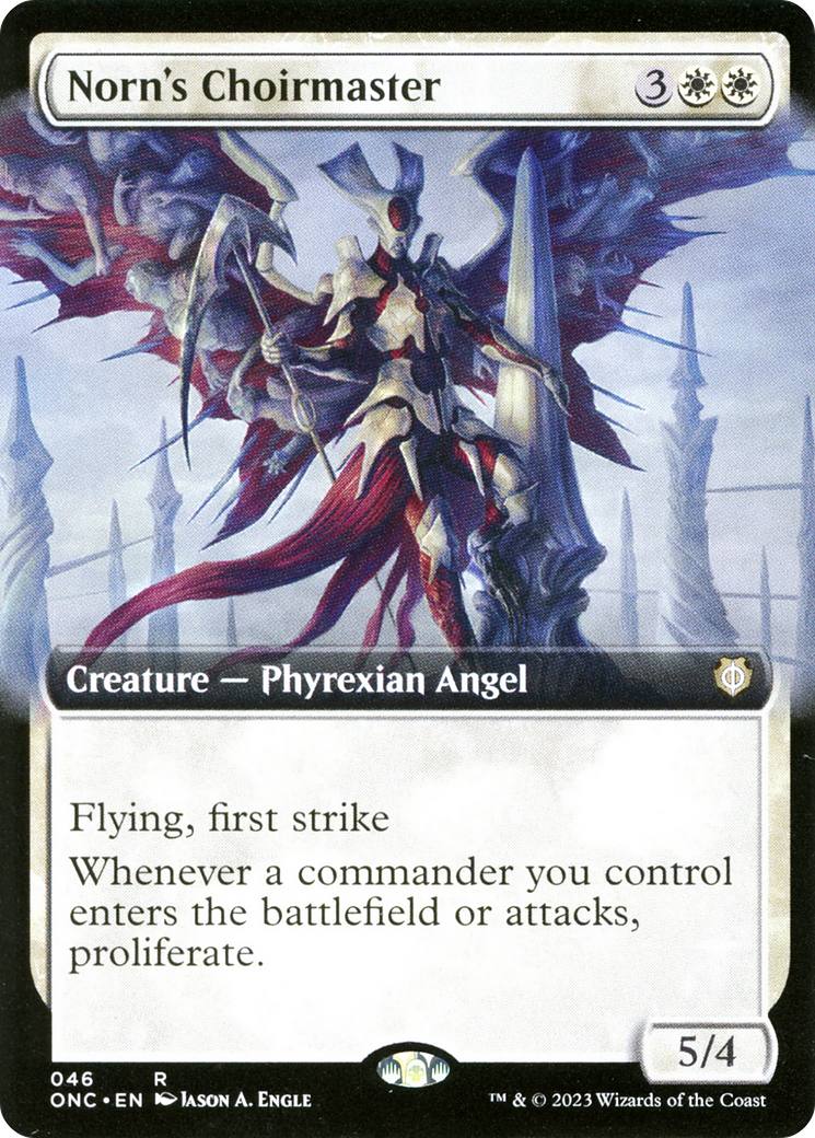 Norn's Choirmaster (Extended Art) [Phyrexia: All Will Be One Commander] | D20 Games