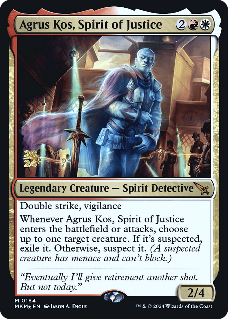 Agrus Kos, Spirit of Justice [Murders at Karlov Manor Prerelease Promos] | D20 Games