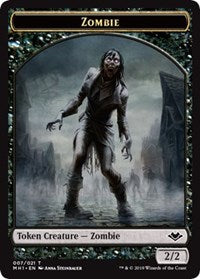 Zombie (007) // Elephant (012) Double-Sided Token [Modern Horizons Tokens] | D20 Games
