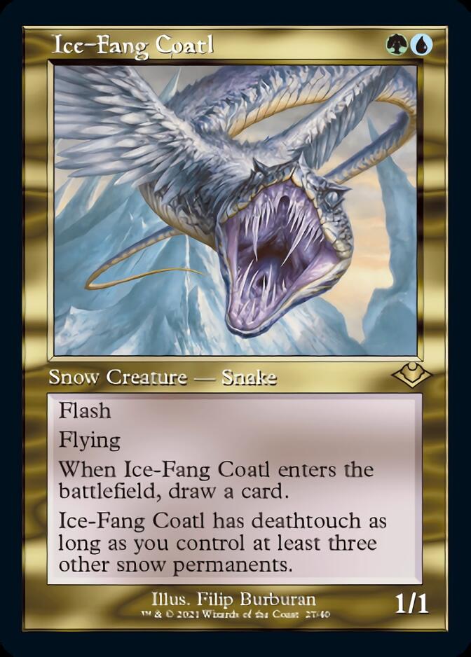 Ice-Fang Coatl (Retro) [Modern Horizons] | D20 Games