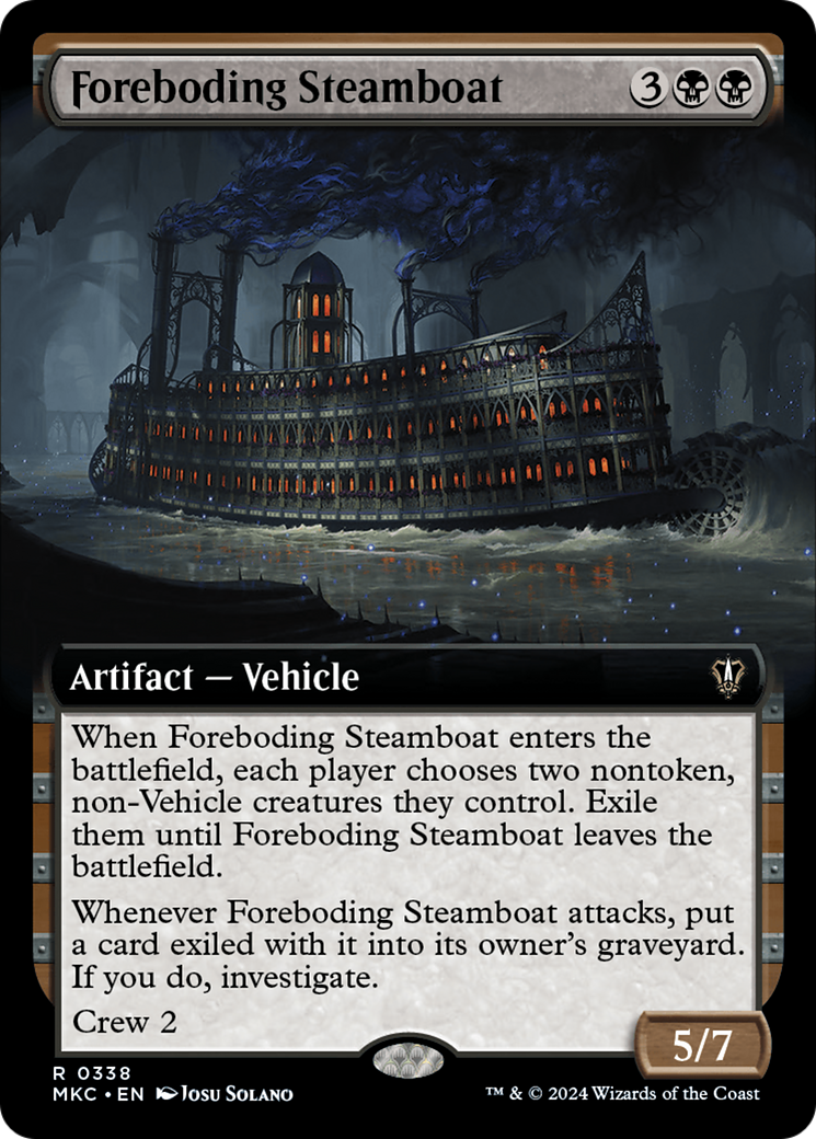 Foreboding Steamboat (Extended Art) [Murders at Karlov Manor Commander] | D20 Games