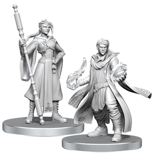 Critical Role Unpainted Miniatures: Beauregard Lionett & Caleb Widogast