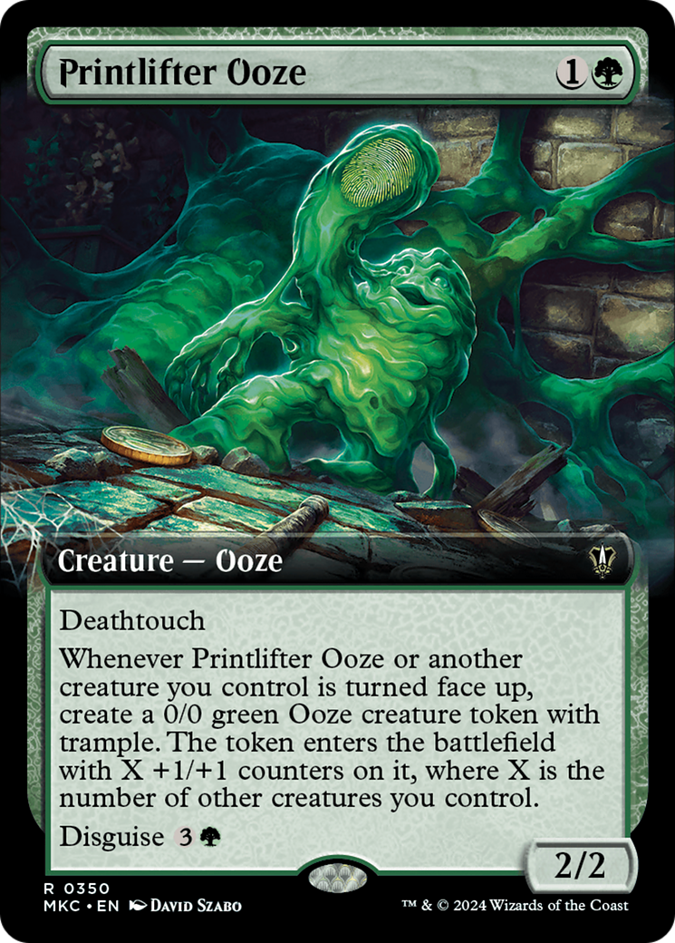 Printlifter Ooze (Extended Art) [Murders at Karlov Manor Commander] | D20 Games