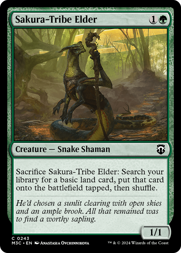 Sakura-Tribe Elder (Ripple Foil) [Modern Horizons 3 Commander] | D20 Games