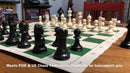 WE Games Best Value Tournament Chess Set - 20 inch: Green