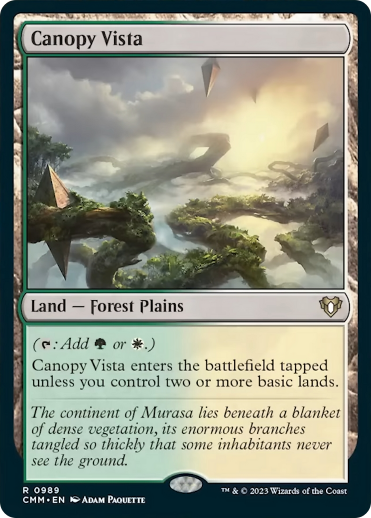 Canopy Vista [Commander Masters] | D20 Games