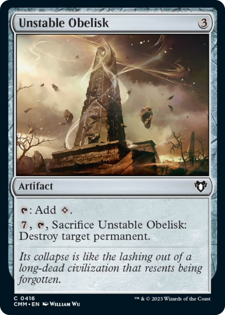 Unstable Obelisk [Commander Masters] | D20 Games