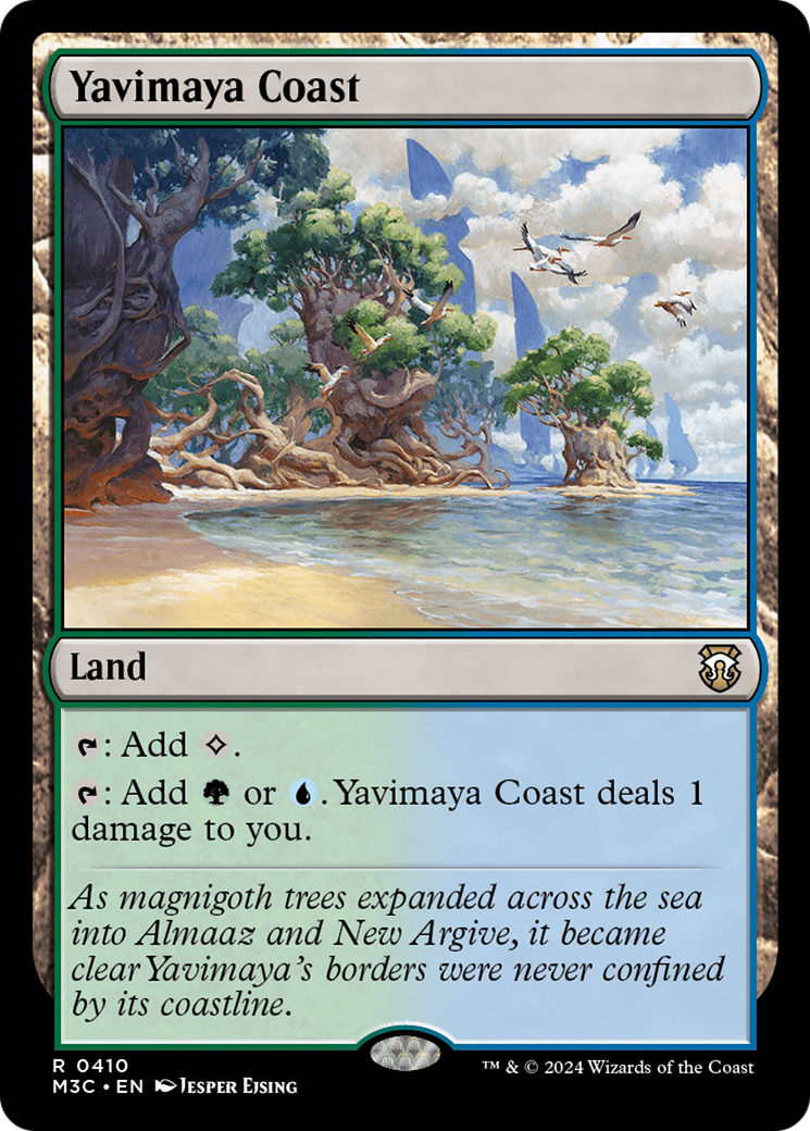 Yavimaya Coast (Ripple Foil) [Modern Horizons 3 Commander] | D20 Games