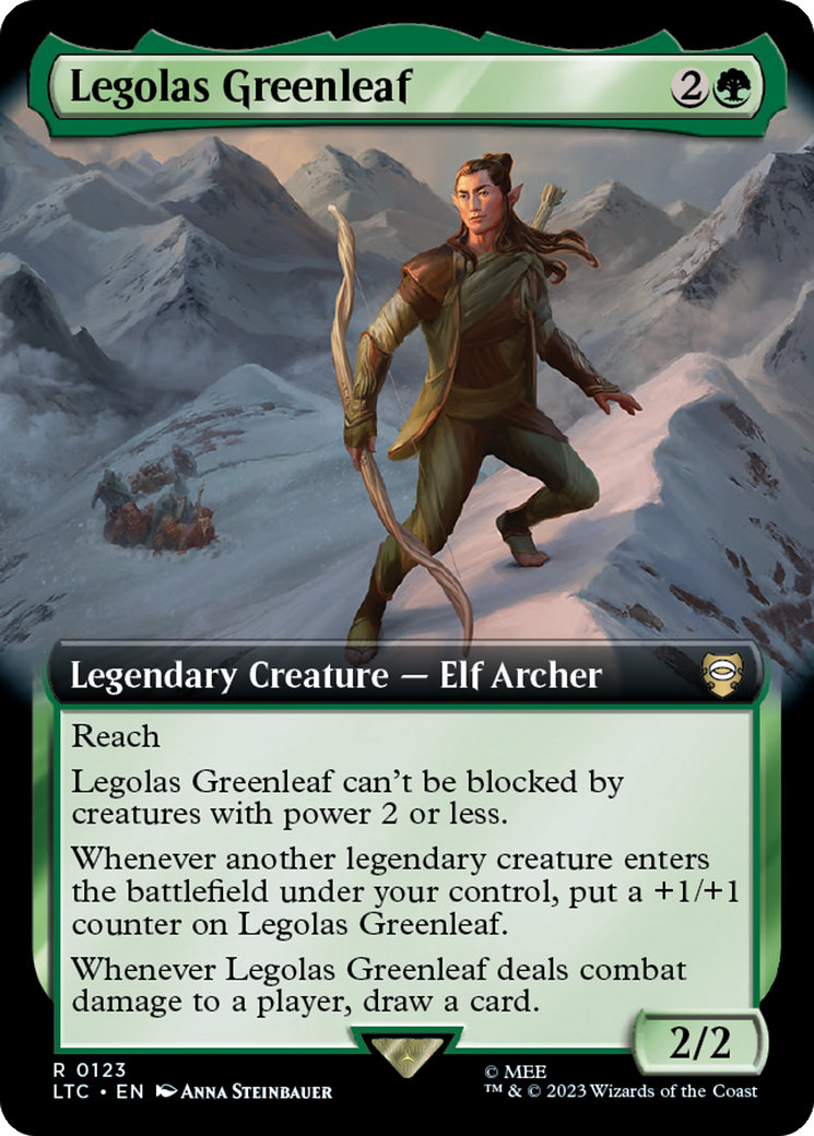 Legolas Greenleaf (Extended Art) [The Lord of the Rings: Tales of Middle-Earth Commander] | D20 Games