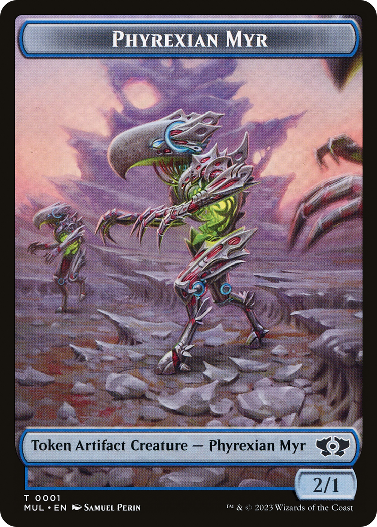 Phyrexian Myr // Phyrexian Hydra (11) Double-Sided Token [March of the Machine Tokens] | D20 Games