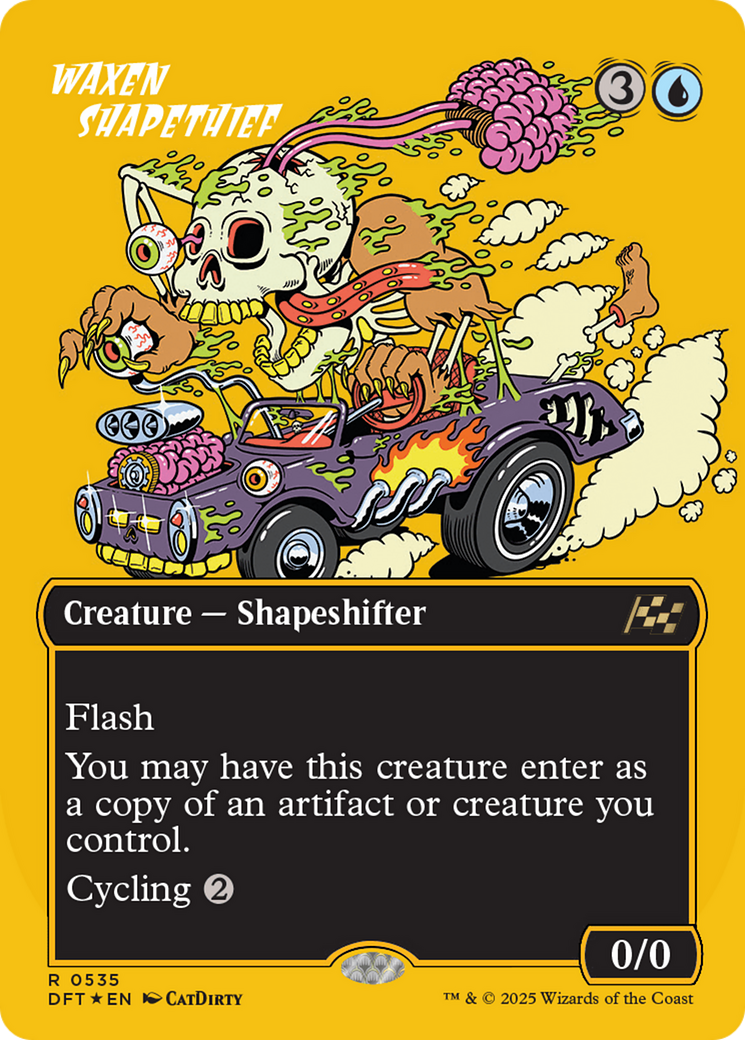 Waxen Shapethief (Borderless) (First-Place Foil) [Aetherdrift] | D20 Games