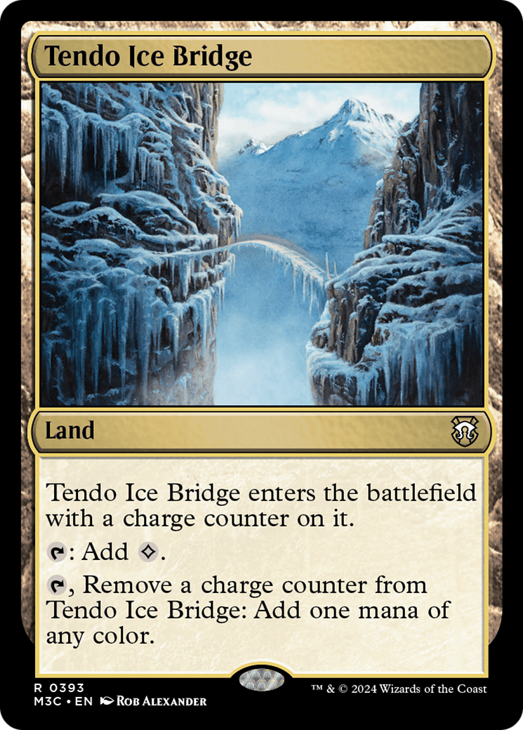 Tendo Ice Bridge (Ripple Foil) [Modern Horizons 3 Commander] | D20 Games