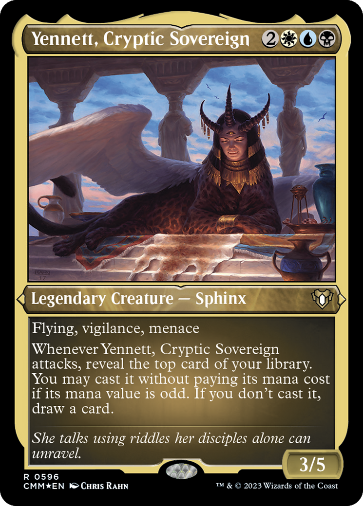 Yennett, Cryptic Sovereign (Foil Etched) [Commander Masters] | D20 Games