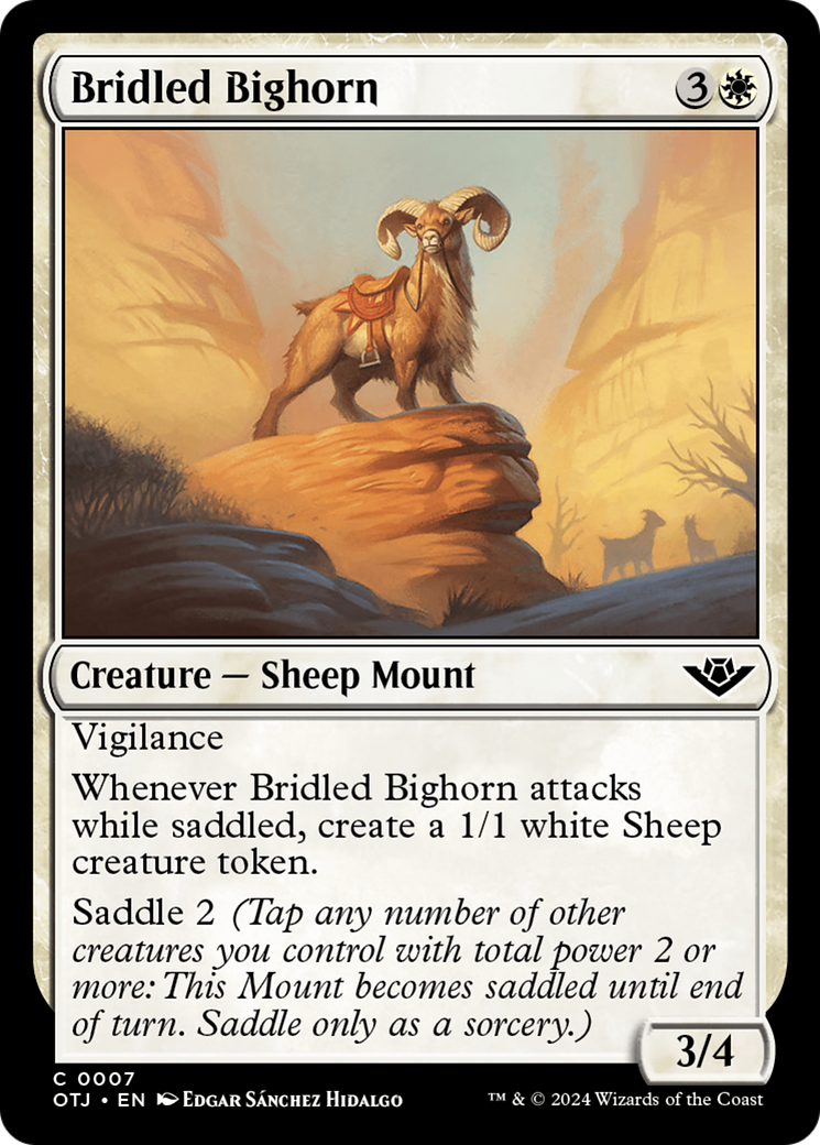 Bridled Bighorn [Outlaws of Thunder Junction] | D20 Games