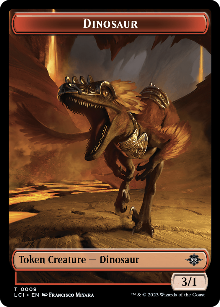 Vampire // Dinosaur (0009) Double-Sided Token [The Lost Caverns of Ixalan Tokens] | D20 Games