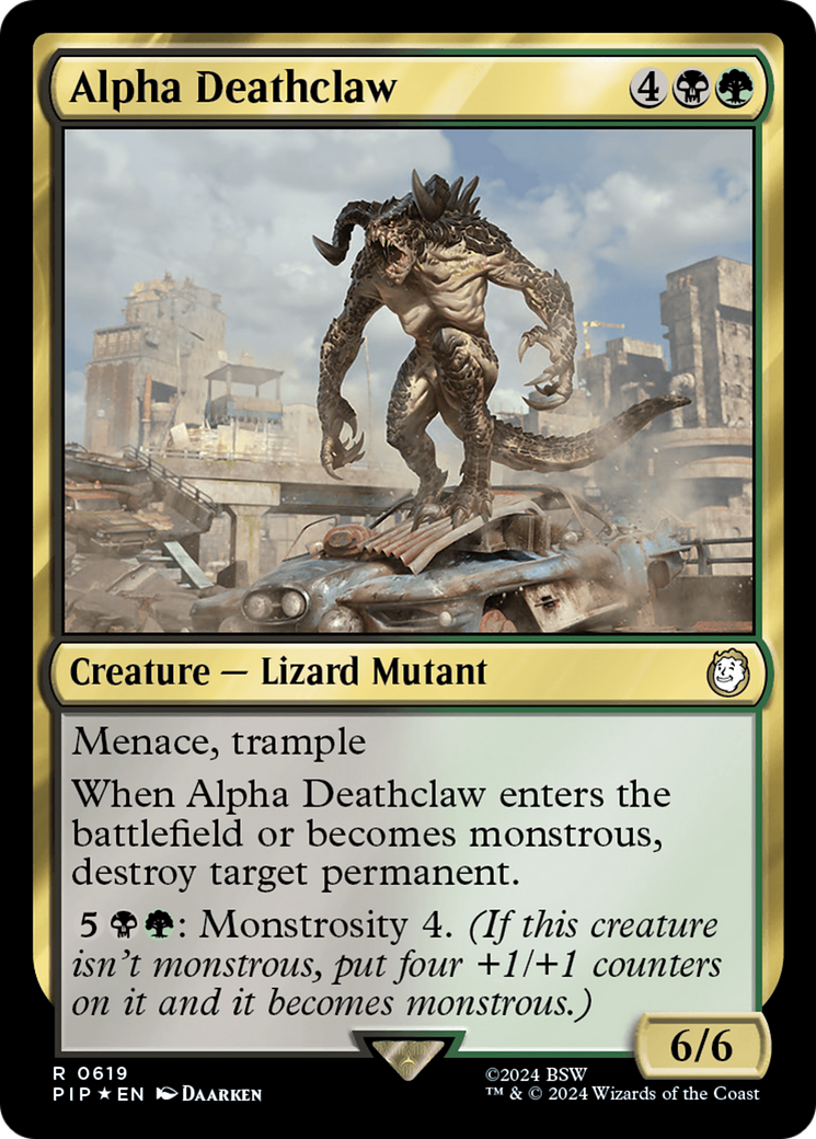 Alpha Deathclaw (Surge Foil) [Fallout] | D20 Games