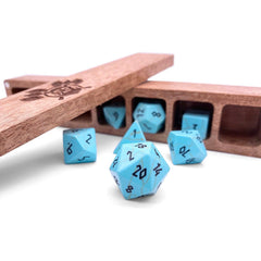 Turquoise - 7 Piece RPG Set Gemstone Dice | D20 Games
