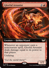 Gleeful Arsonist (Extended Art) [Duskmourn: House of Horror Commander] | D20 Games