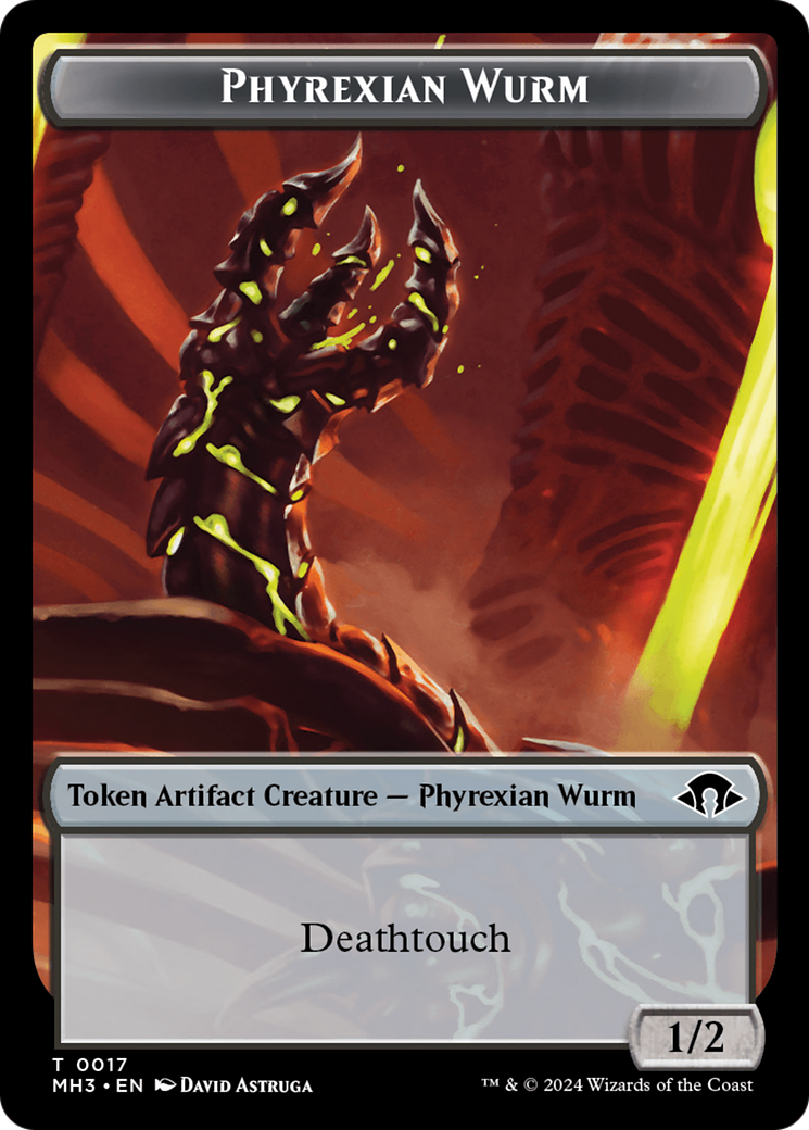 Phyrexian Wurm Token (0017) [Modern Horizons 3 Tokens] | D20 Games