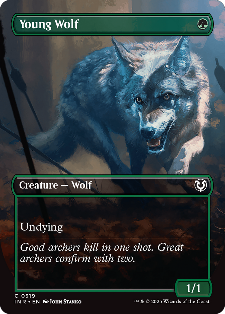 Young Wolf (Borderless) [Innistrad Remastered] | D20 Games