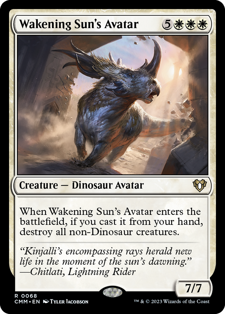 Wakening Sun's Avatar [Commander Masters] | D20 Games