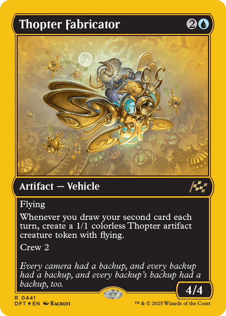 Thopter Fabricator (First-Place Foil) [Aetherdrift] | D20 Games