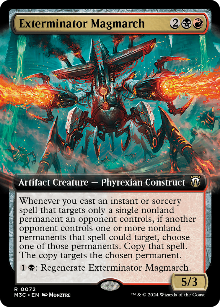 Exterminator Magmarch (Extended Art) (Ripple Foil) [Modern Horizons 3 Commander] | D20 Games