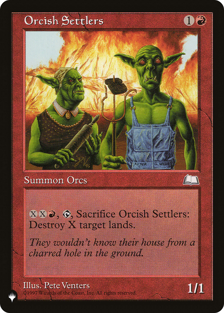 Orcish Settlers [The List Reprints] | D20 Games