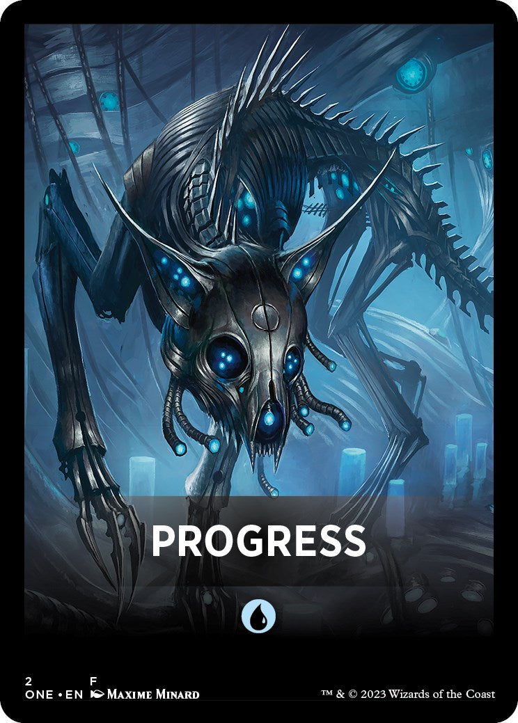 Progress Theme Card [Phyrexia: All Will Be One Tokens] | D20 Games