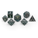 Ironworks - Necromancer Spellbook 7 Piece RPG set Alloy Metal Dice