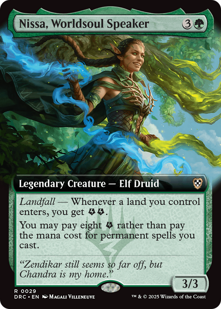 Nissa, Worldsoul Speaker (Extended Art) [Aetherdrift Commander] | D20 Games