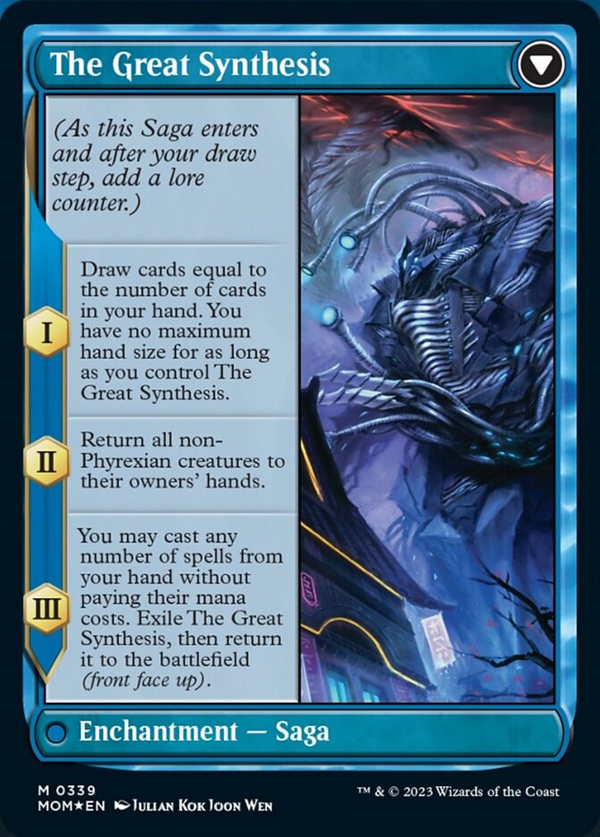 Jin-Gitaxias // The Great Synthesis (Borderless Alternate Art) [March of the Machine] | D20 Games