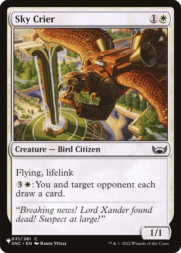 Sky Crier [The List Reprints] | D20 Games