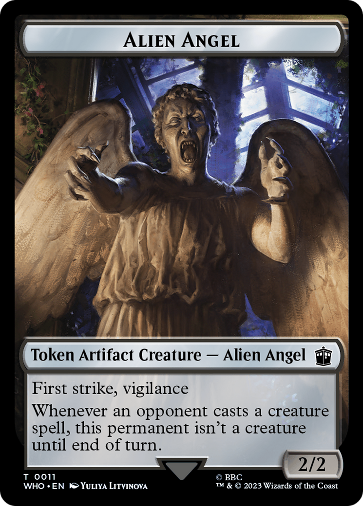 Alien Angel // Food (0025) Double-Sided Token [Doctor Who Tokens] | D20 Games