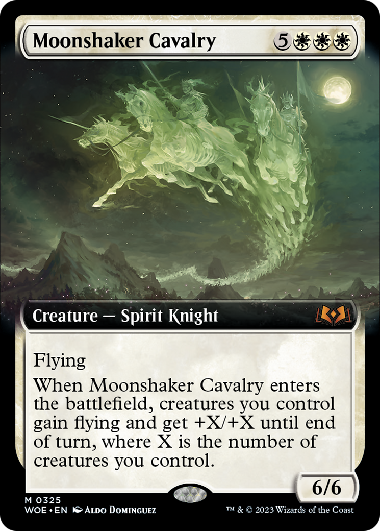 Moonshaker Cavalry (Extended Art) [Wilds of Eldraine] | D20 Games