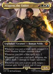 Aragorn, the Uniter (Borderless Alternate Art) [The Lord of the Rings: Tales of Middle-Earth] | D20 Games