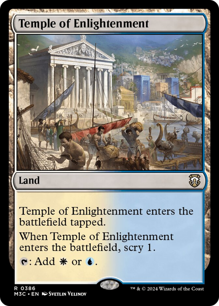 Temple of Enlightenment (Ripple Foil) [Modern Horizons 3 Commander] | D20 Games