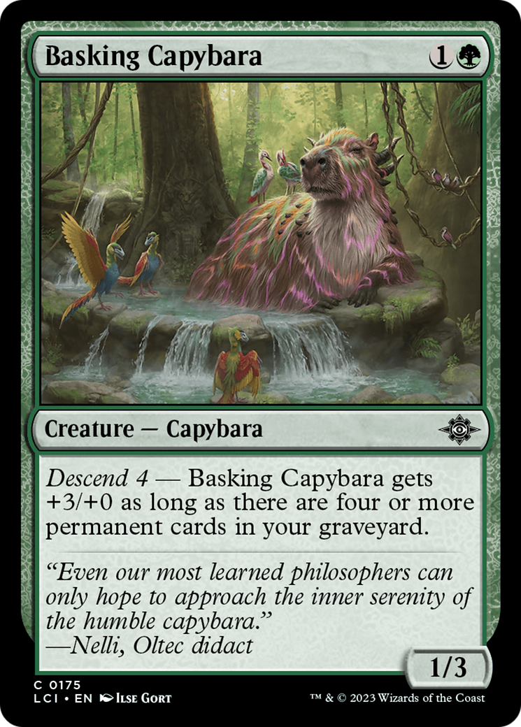 Basking Capybara [The Lost Caverns of Ixalan] | D20 Games