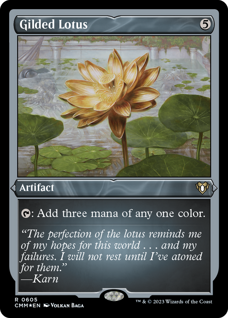 Gilded Lotus (Foil Etched) [Commander Masters] | D20 Games