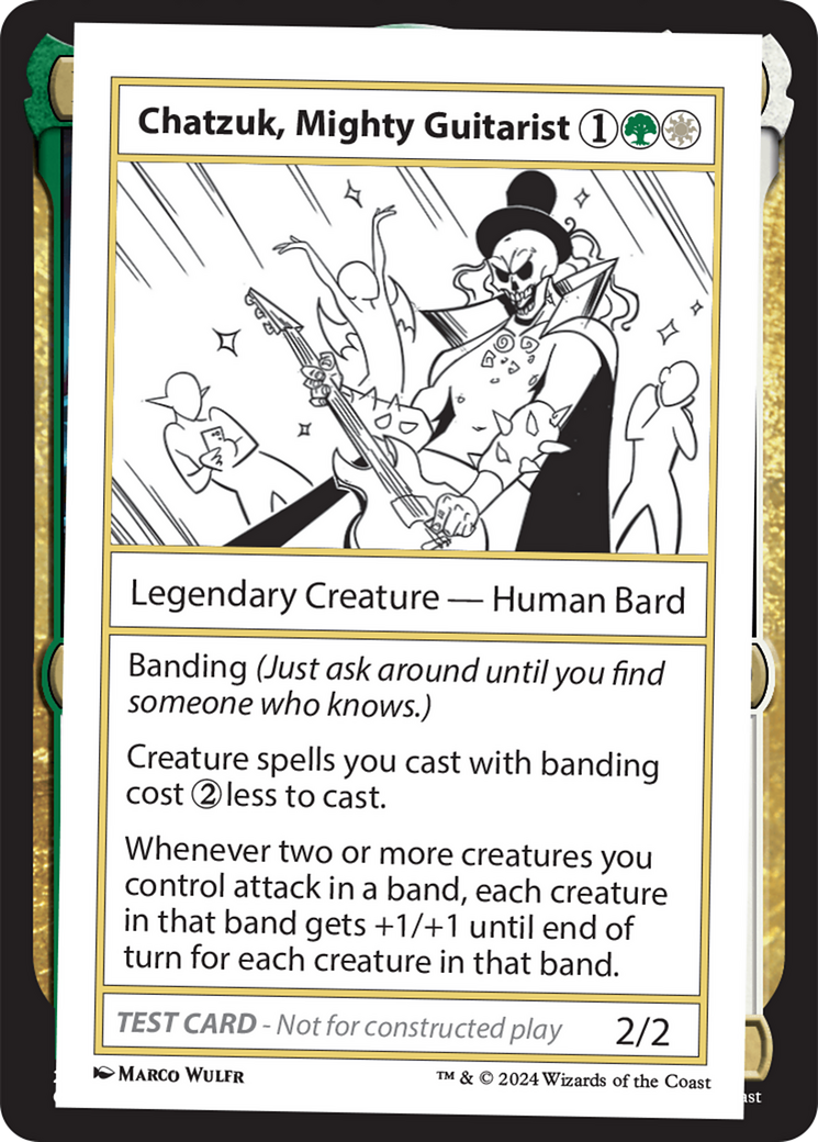 Chatzuk, Mighty Guitarist [Mystery Booster 2 Playtest Cards] | D20 Games