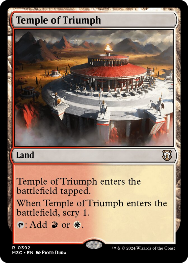 Temple of Triumph (Ripple Foil) [Modern Horizons 3 Commander] | D20 Games