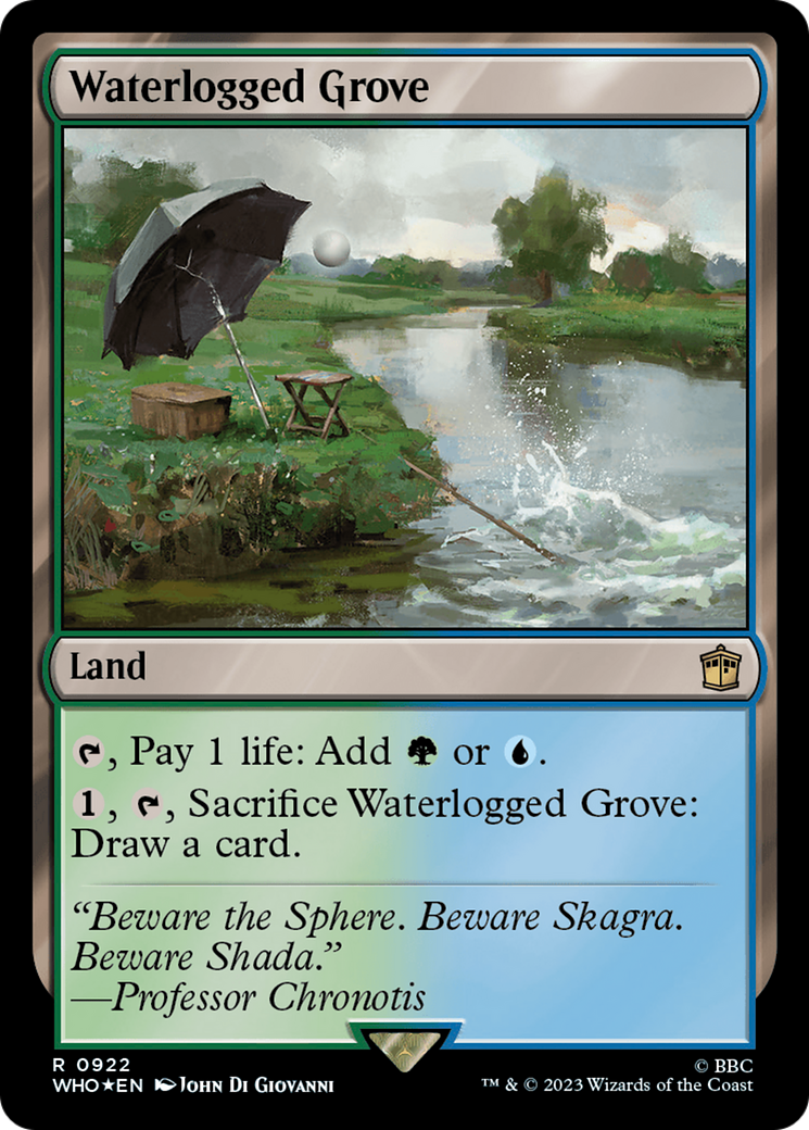 Waterlogged Grove (Surge Foil) [Doctor Who] | D20 Games